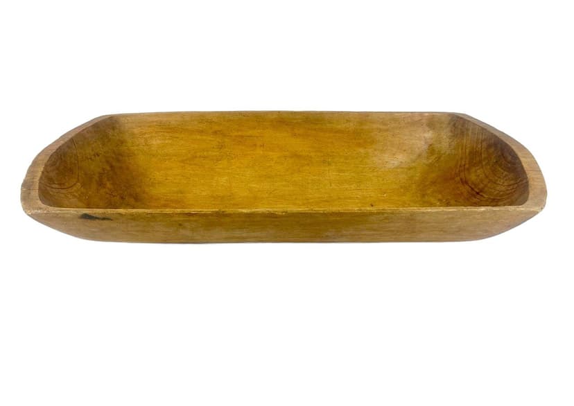 Trough, light brown linden wood, Germany, 19th c.