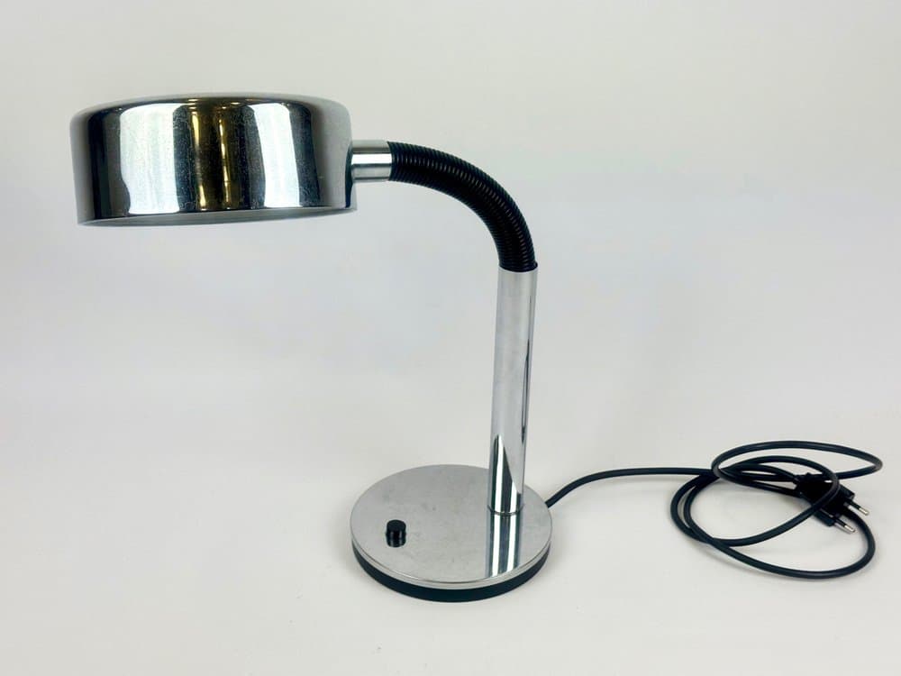 Desk Lamp Bauhaus, silver steel, Germany, 1960s - 150729