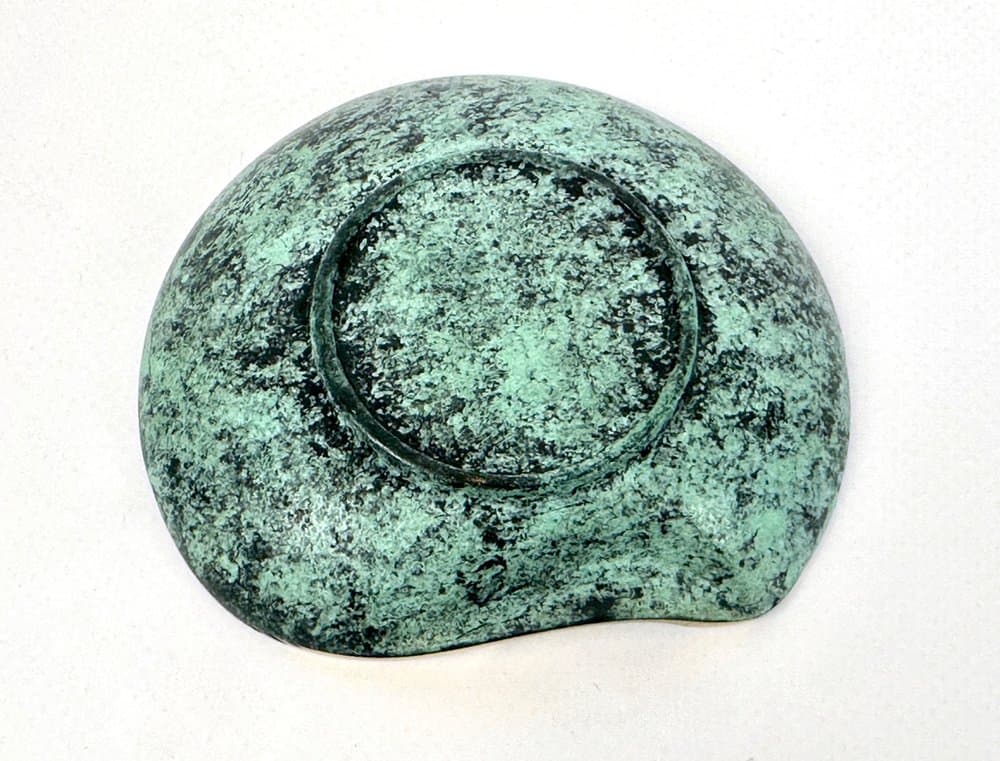 Popielniczka, turkusowy, mosiądz, Austria, lata 50. - 150763