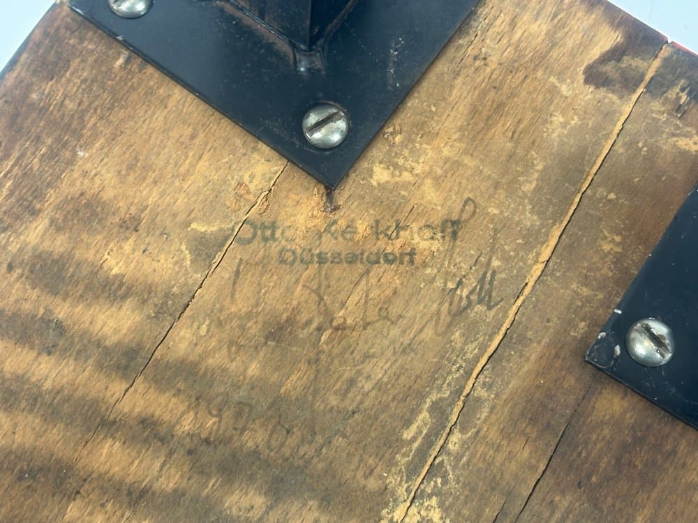 Set of Two Stools, Hand-Painted, Black, Wood, Germany, 1970s. - 150777