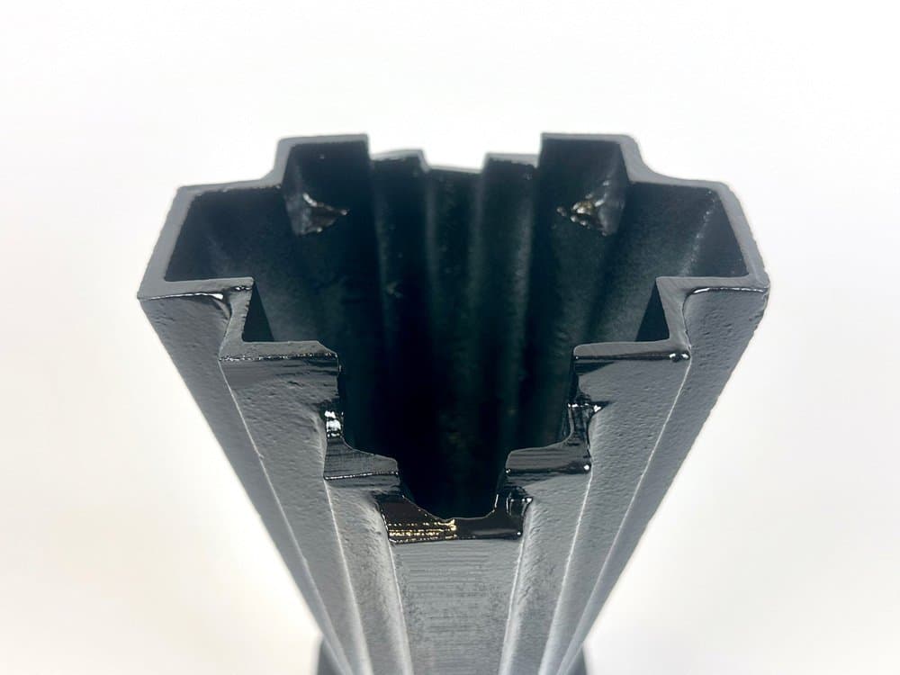 Wazon Art déco, Husqvarna, czarny, żeliwo, Szwecja, lata 30. - 150809