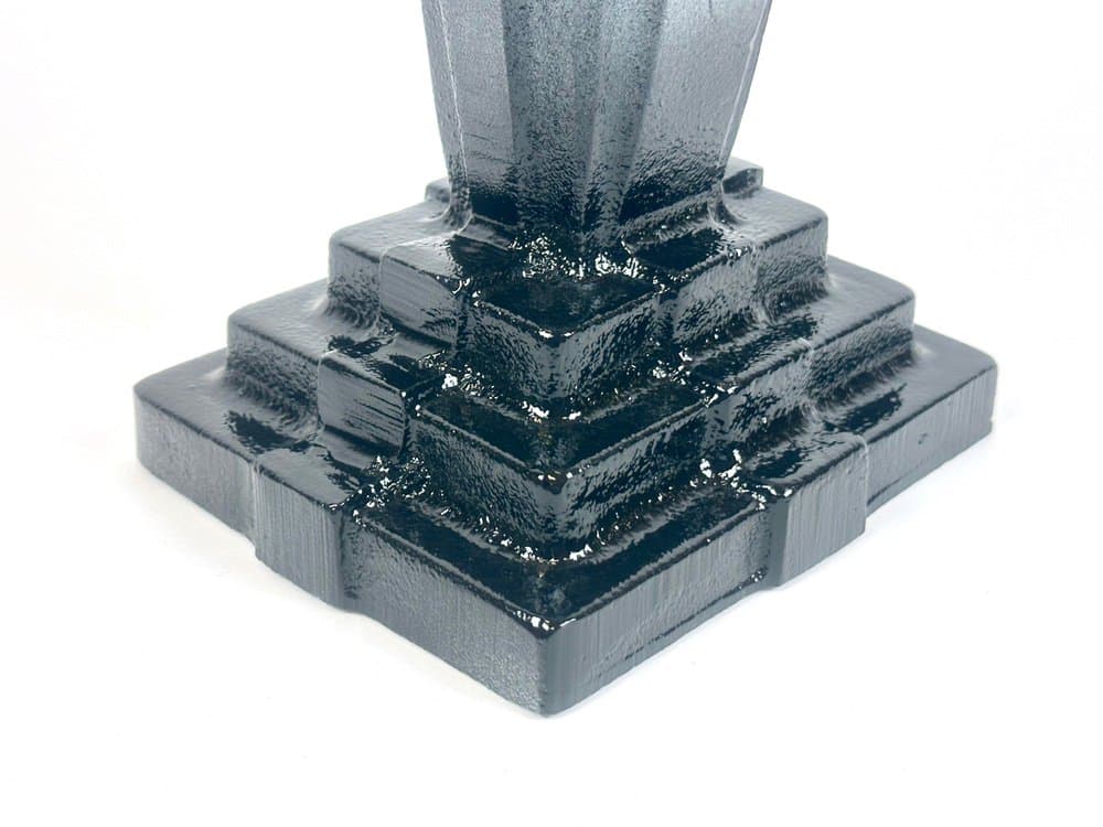 Wazon Art déco, Husqvarna, czarny, żeliwo, Szwecja, lata 30. - 150808