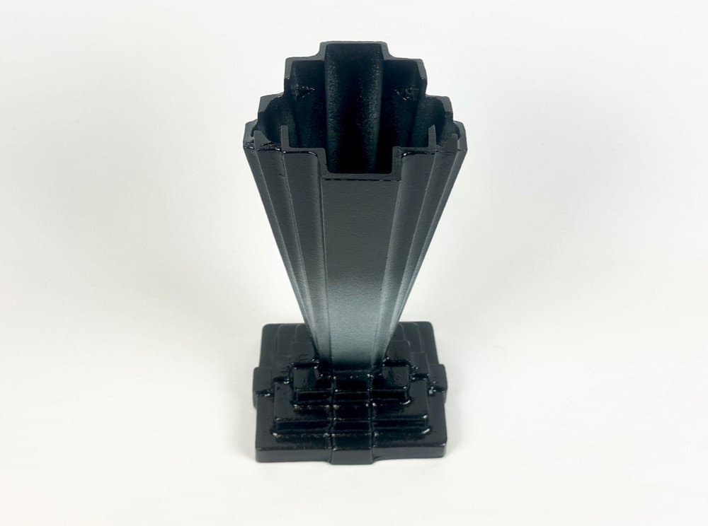 Wazon Art déco, Husqvarna, czarny, żeliwo, Szwecja, lata 30. - 150804