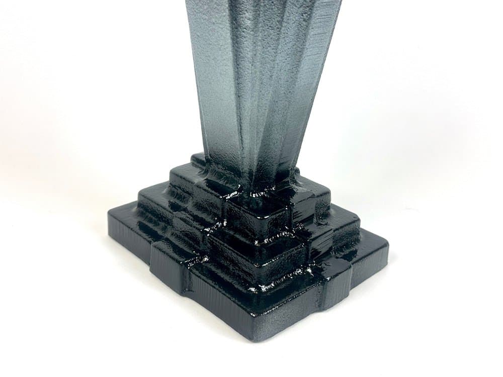 Wazon Art déco, Husqvarna, czarny, żeliwo, Szwecja, lata 30. - 150807