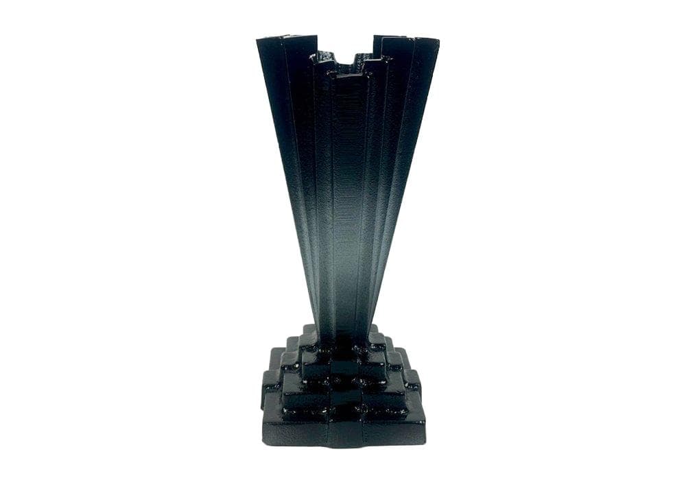 Wazon Art déco, Husqvarna, czarny, żeliwo, Szwecja, lata 30. - 148360