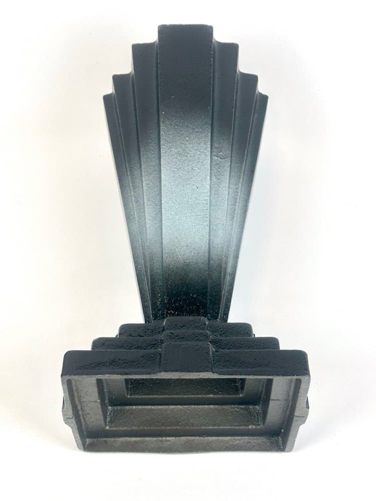 Wazon Art déco, Husqvarna, czarny, żeliwo, Szwecja, lata 30. - 150805