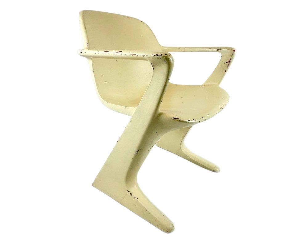 Chair Z, ivory, by E. Moeckl, Germany, 1960s. - 148363