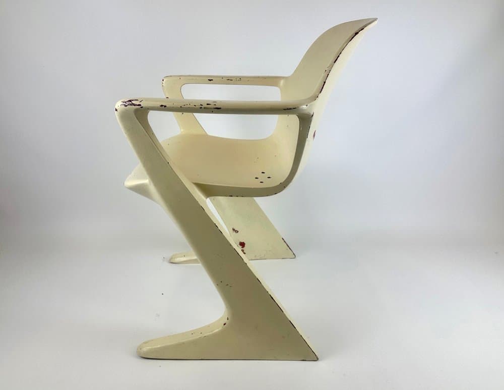 Chair Z, ivory, by E. Moeckl, Germany, 1960s. - 150839
