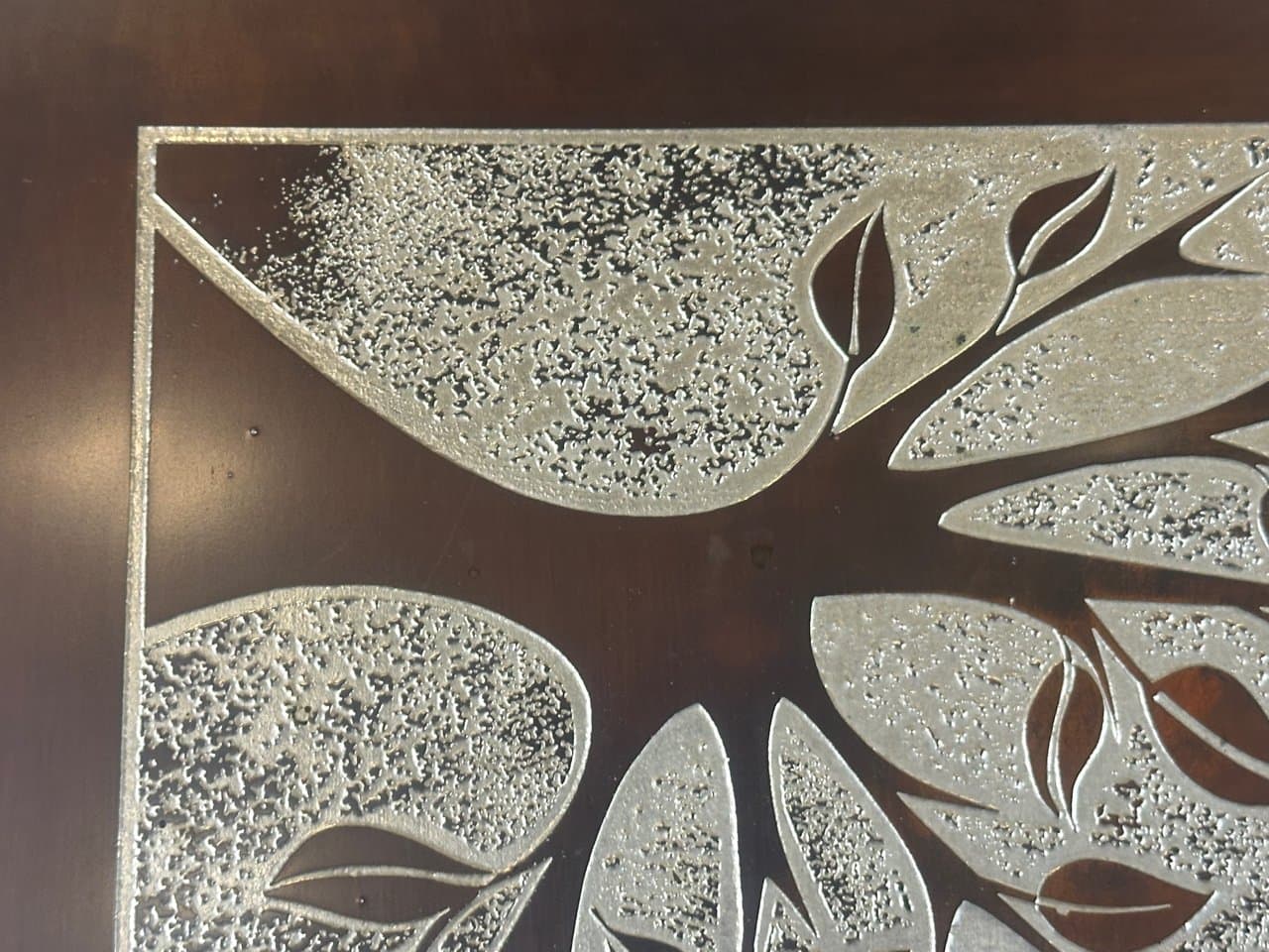 Panel dekoracyjny, figuratywny, srebrny, metal, Niemcy, lata 70. - 150847