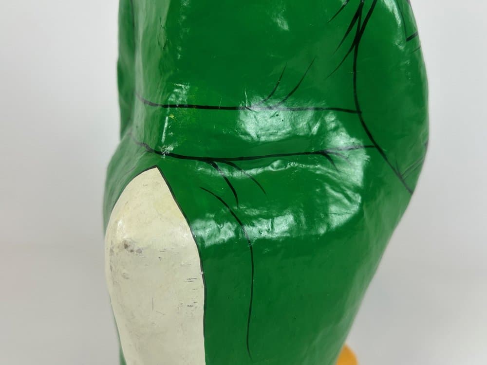 Figurka detektyw, zielony, papier mâché, Niemcy, lata 60. - 150885