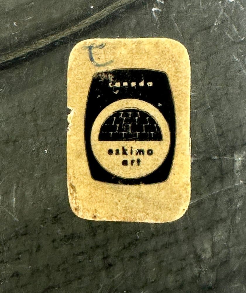 Rzeźba inuicka kobieta, szary, Kanada, lata 60. - 150899