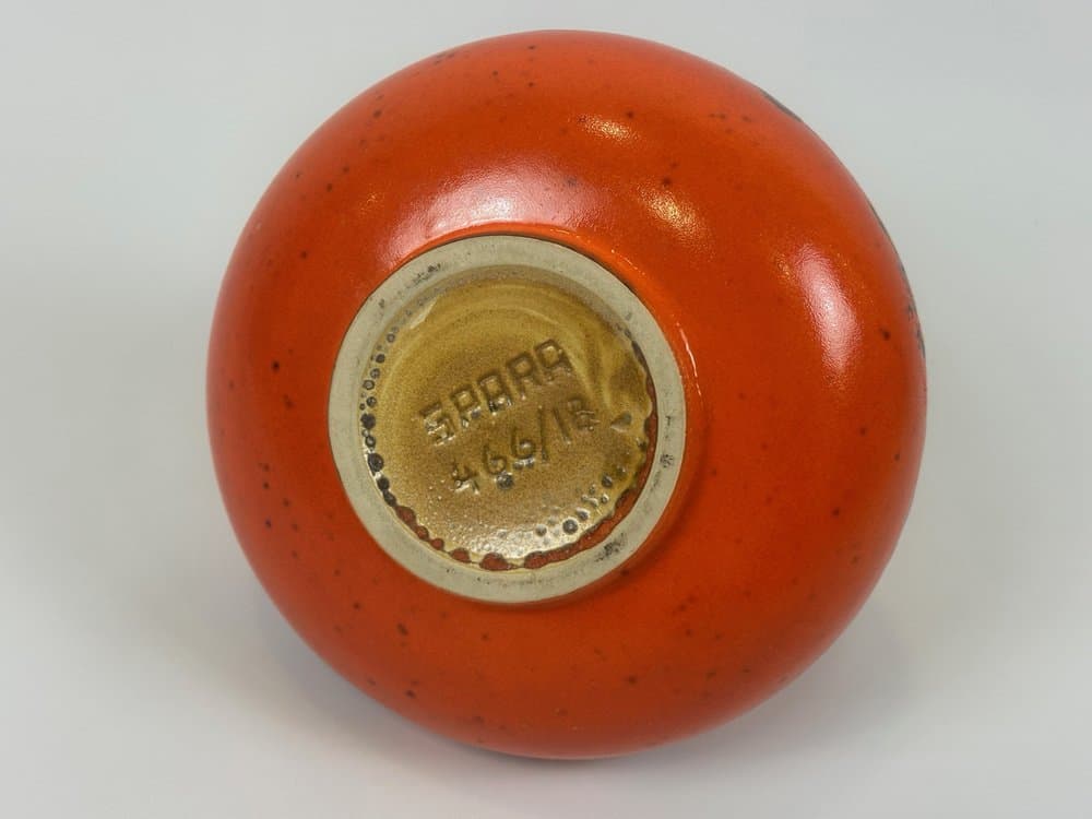 Dzbanek Model 466/18 Fat Lava, pomarańczowy, ceramika, Niemcy, lata 60. - 150910