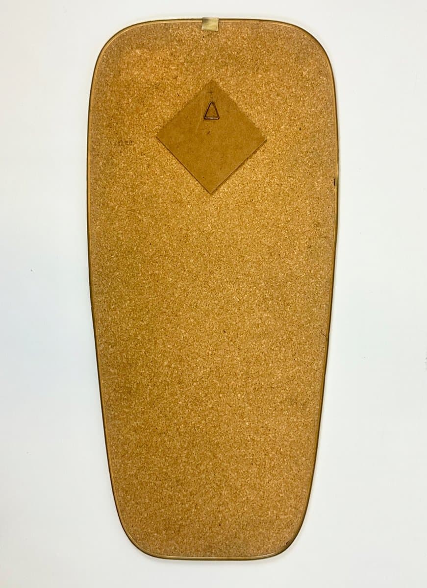 Lustro ścienne, złoty, aluminium, Niemcy, lata 70. - 150917