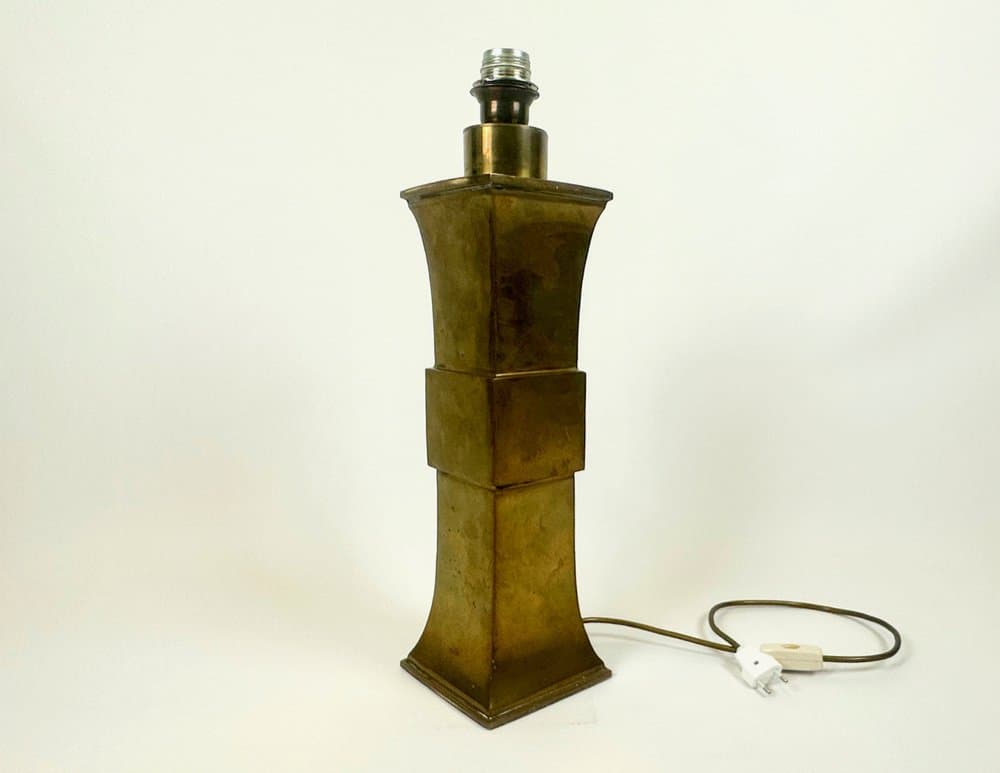 Table lamp, golden brass, Germany, 1970s. - 150934