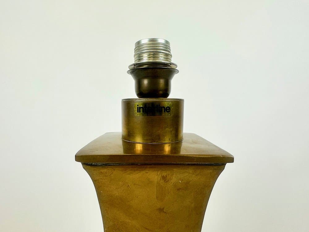 Table lamp, golden brass, Germany, 1970s. - 150941