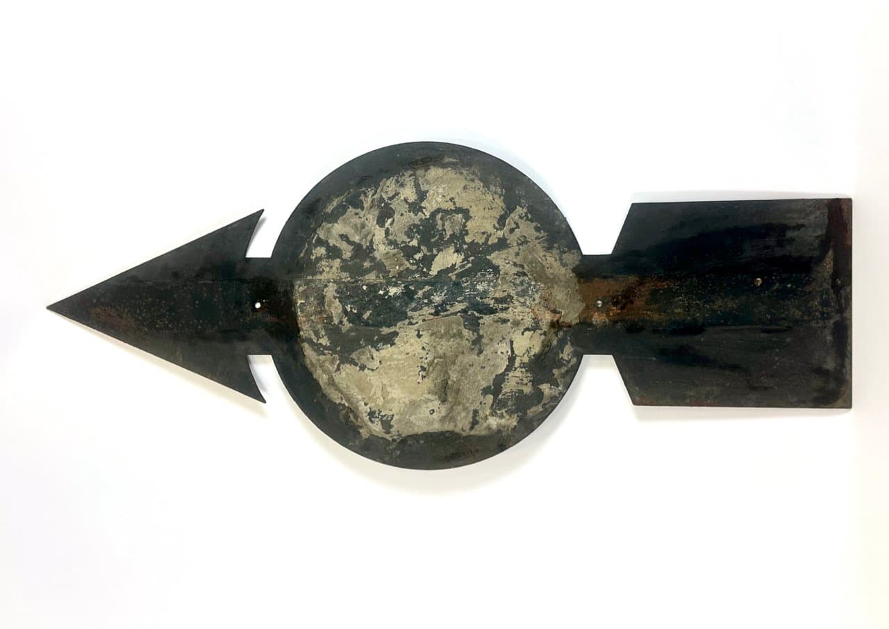 Znak drogowy wojskowy, czerwony, żeliwo, Niemcy, lata 40. - 150949