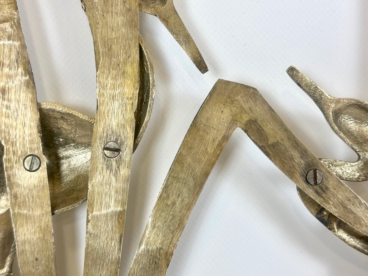 Rzeźba ścienna, mosiądz złoty, lata 60. - 150958