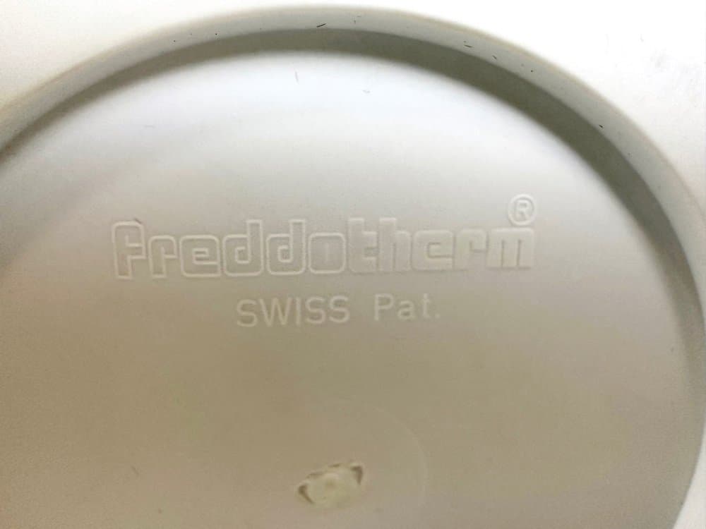 Cooler do wina, butelkowy zielony, plastik ekoskóra, Szwajcaria, lata 70. - 151092