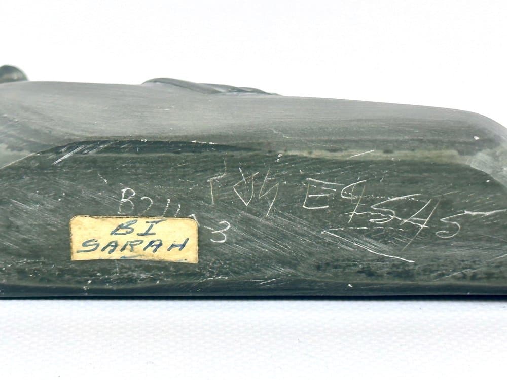 Rzeźba foki, mydłowiec srebrny, art. S. Meeko Nastapoka, Kanada, lata 50. - 151109