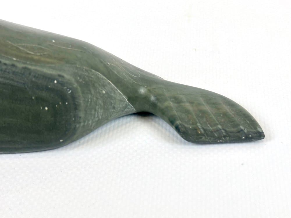 Rzeźba foki, mydłowiec srebrny, art. S. Meeko Nastapoka, Kanada, lata 50. - 151111