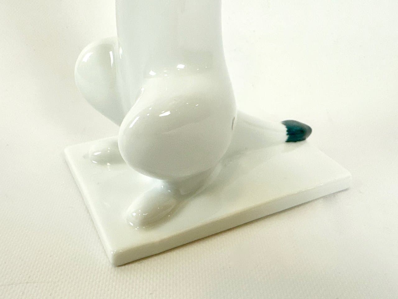 Figurka gronostaja, biały, porcelana, proj. T. Vaa, Porsgrund, Norwegia, lata 60. - 151140