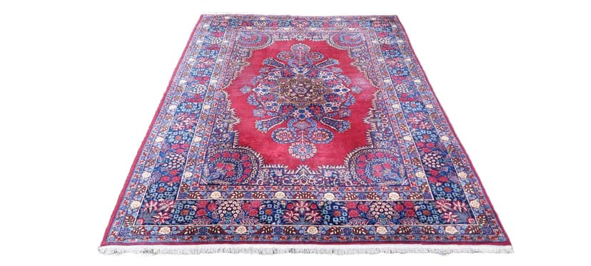 Dywan perski Meshed 220x330 cm, czerwony, wełna, Iran, początek XX w.