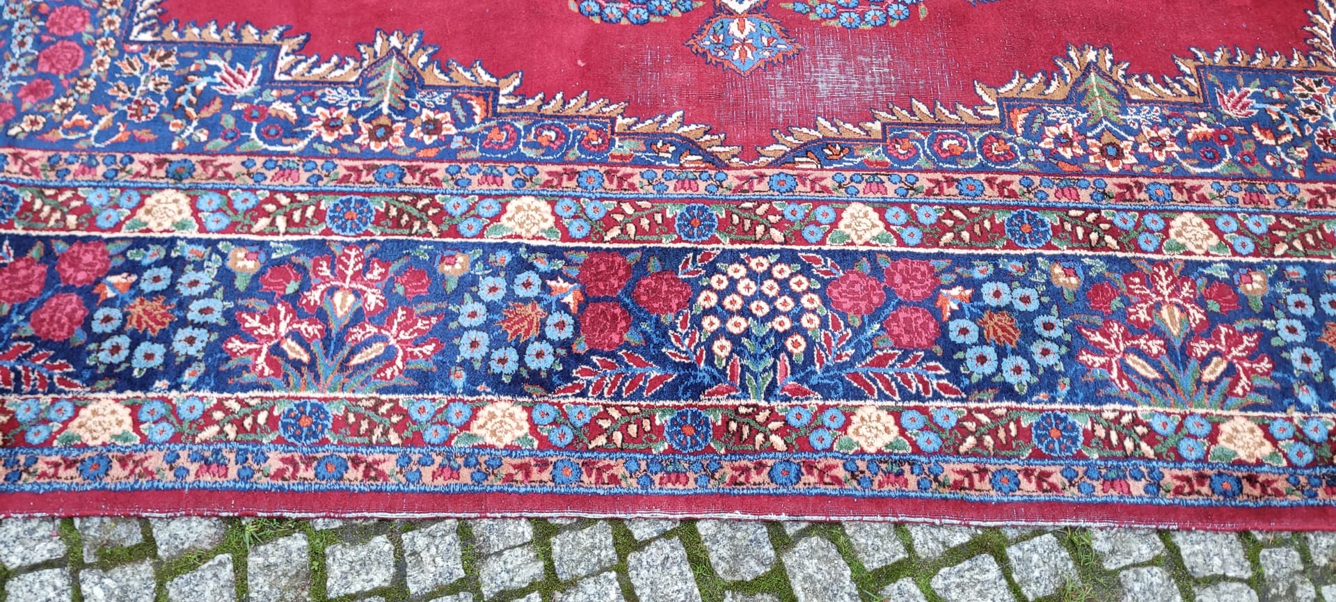 Dywan perski Meshed 220x330 cm, czerwony, wełna, Iran, początek XX w. - 134598