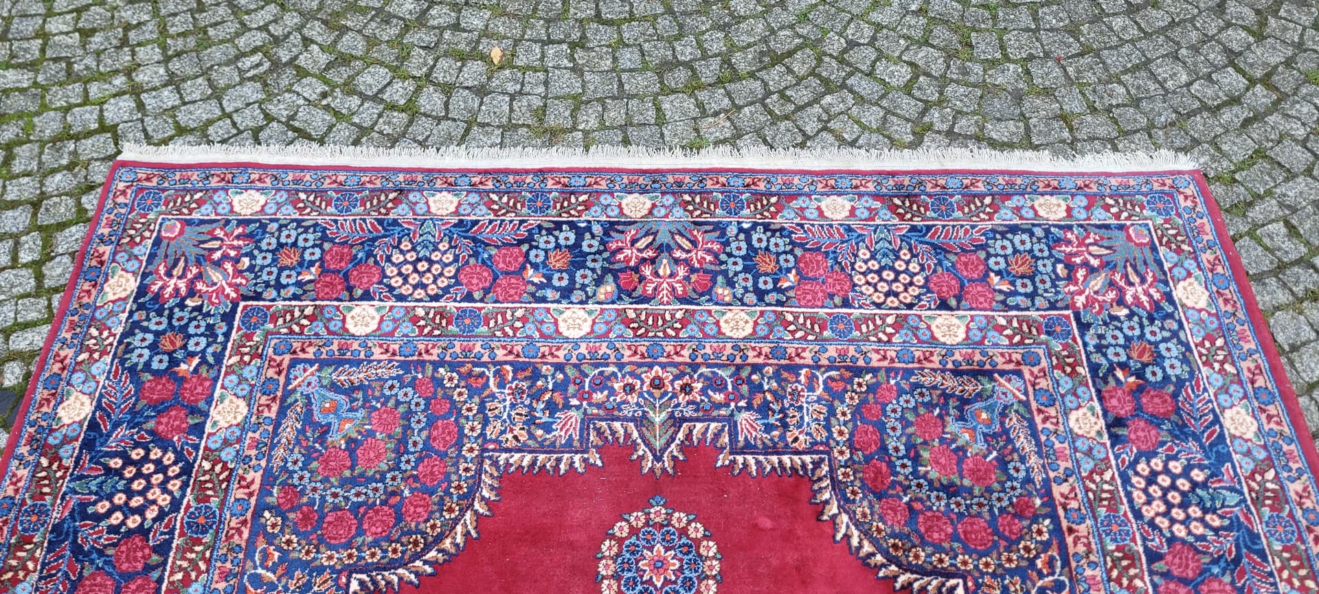 Dywan perski Meshed 220x330 cm, czerwony, wełna, Iran, początek XX w. - 134595