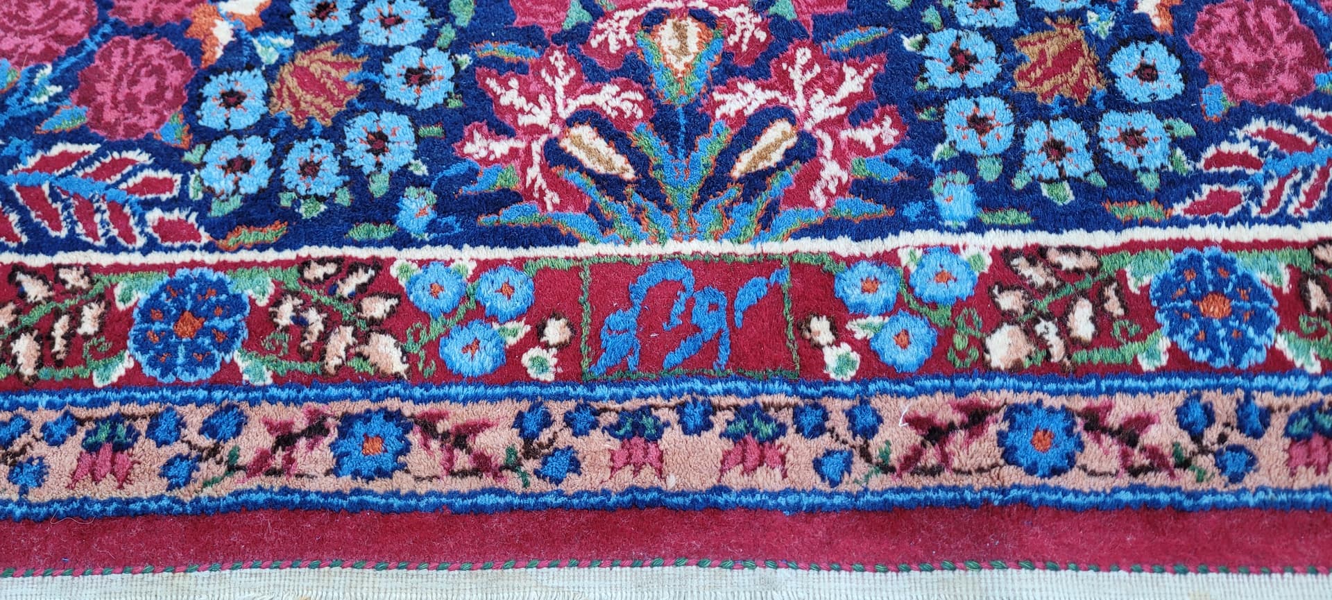 Dywan perski Meshed 220x330 cm, czerwony, wełna, Iran, początek XX w. - 134599