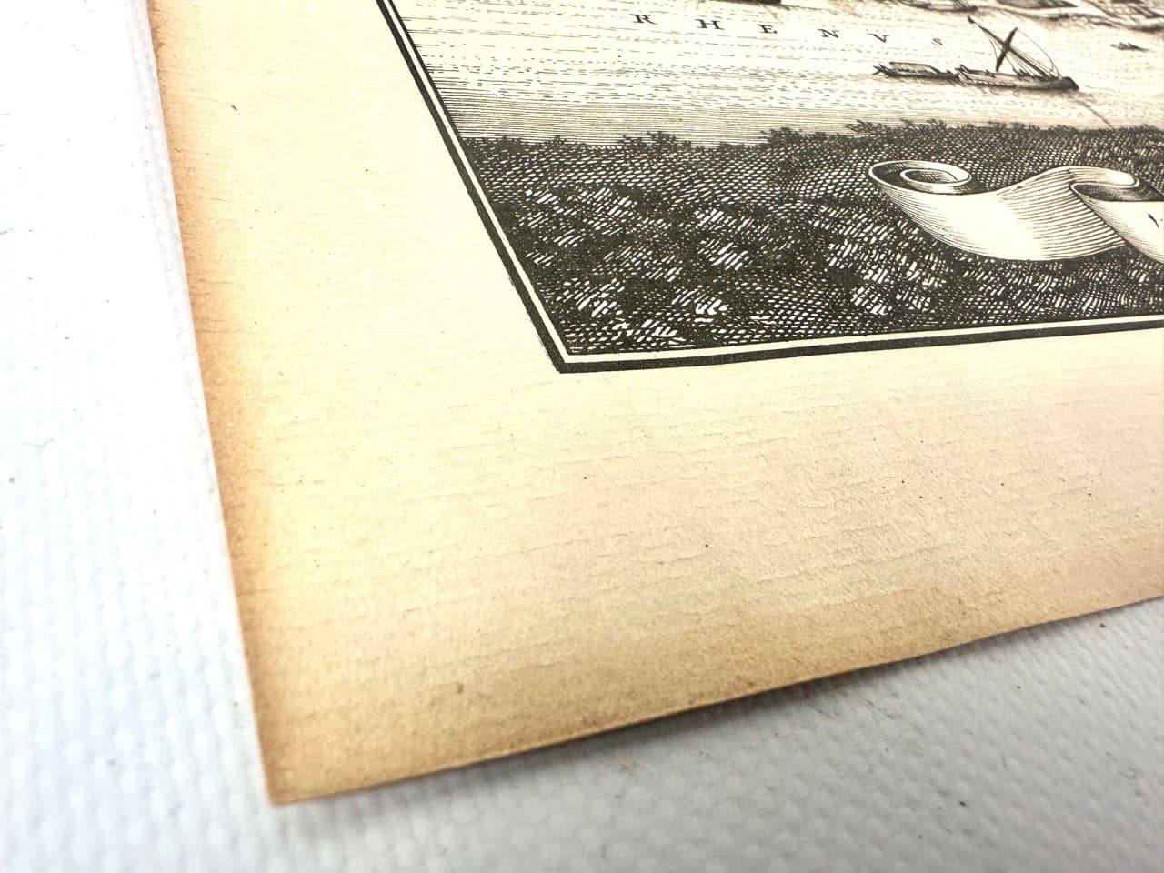 Print Düsseldorf from Topographia Germanie, ivory, by M. Merian, Germany, 17th century - 151210