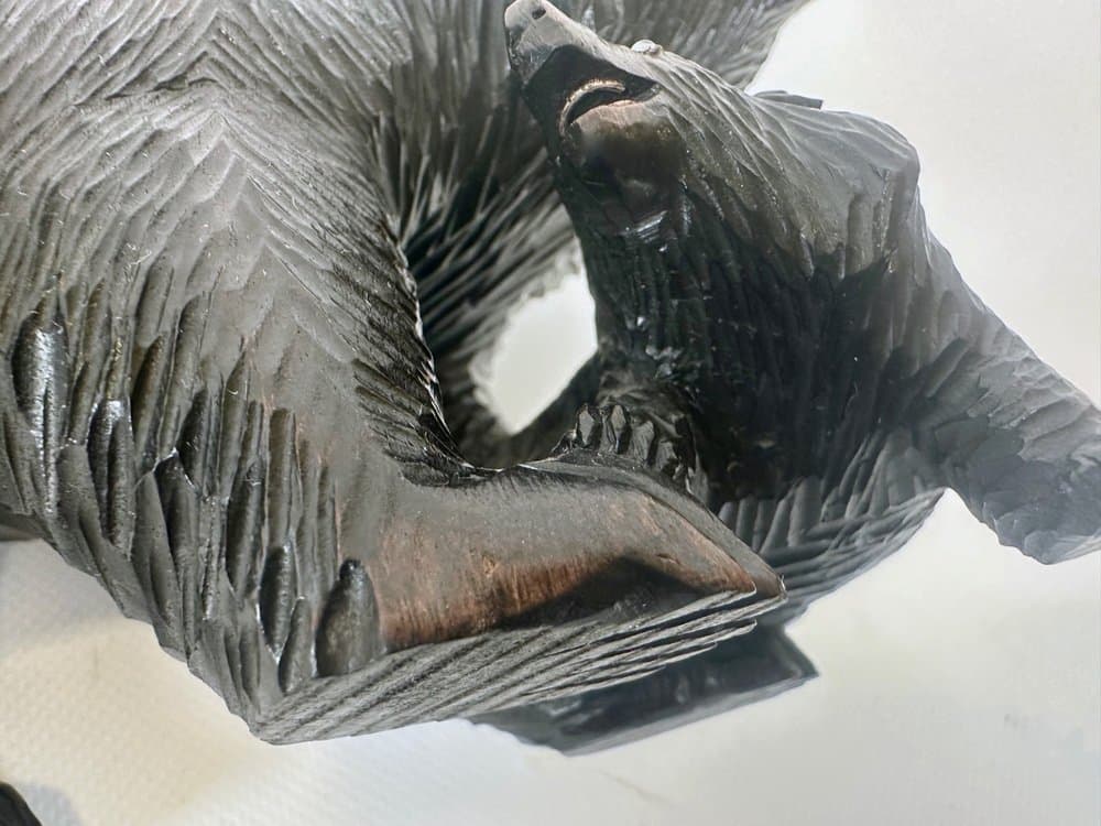 Ainu Figurine Bear with Cub, brown walnut, Japan, early 20th c. - 151244