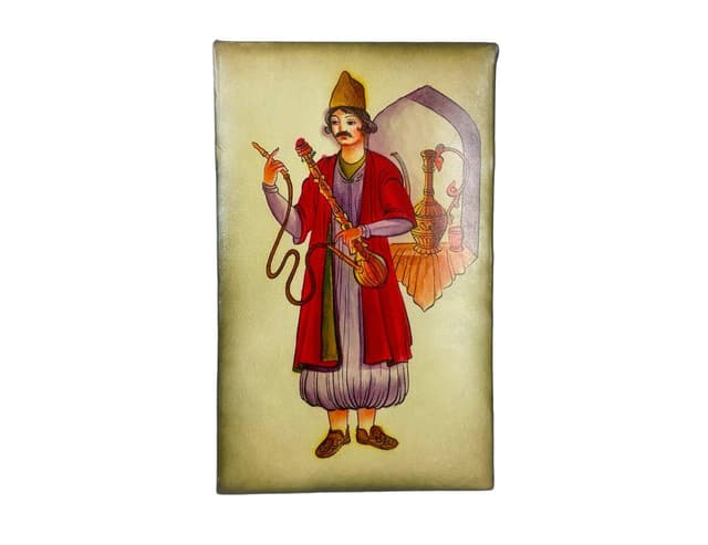 Painting, Folk Art, Multicolor, Leather, Iraq, 19th c. - DIMENSION