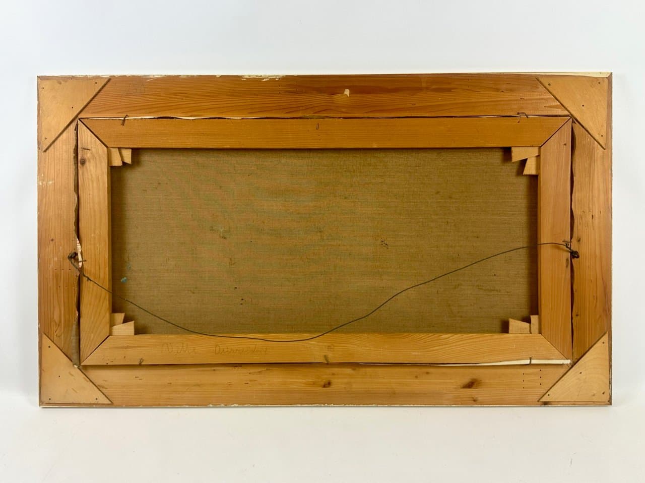 Painting Skyscrapers, red, by V. Vette, Germany, 1950s - 151321