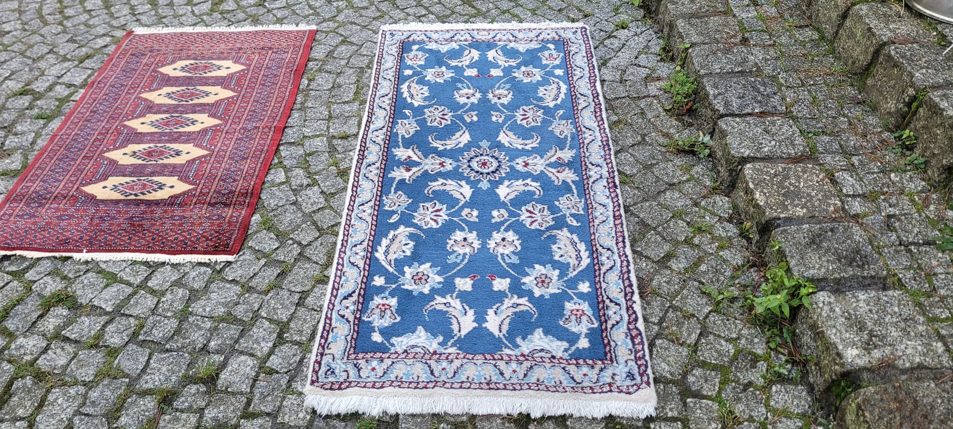 Rug Nain, navy blue, 68x145cm, Iran, early 20th c. - 134650