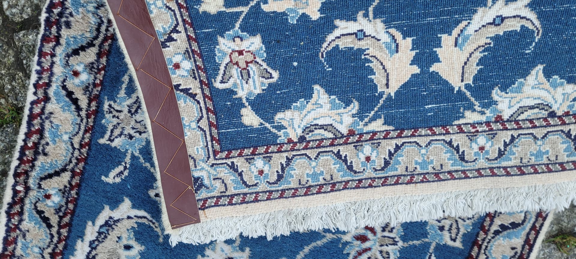 Rug Nain, navy blue, 68x145cm, Iran, early 20th c. - 134661