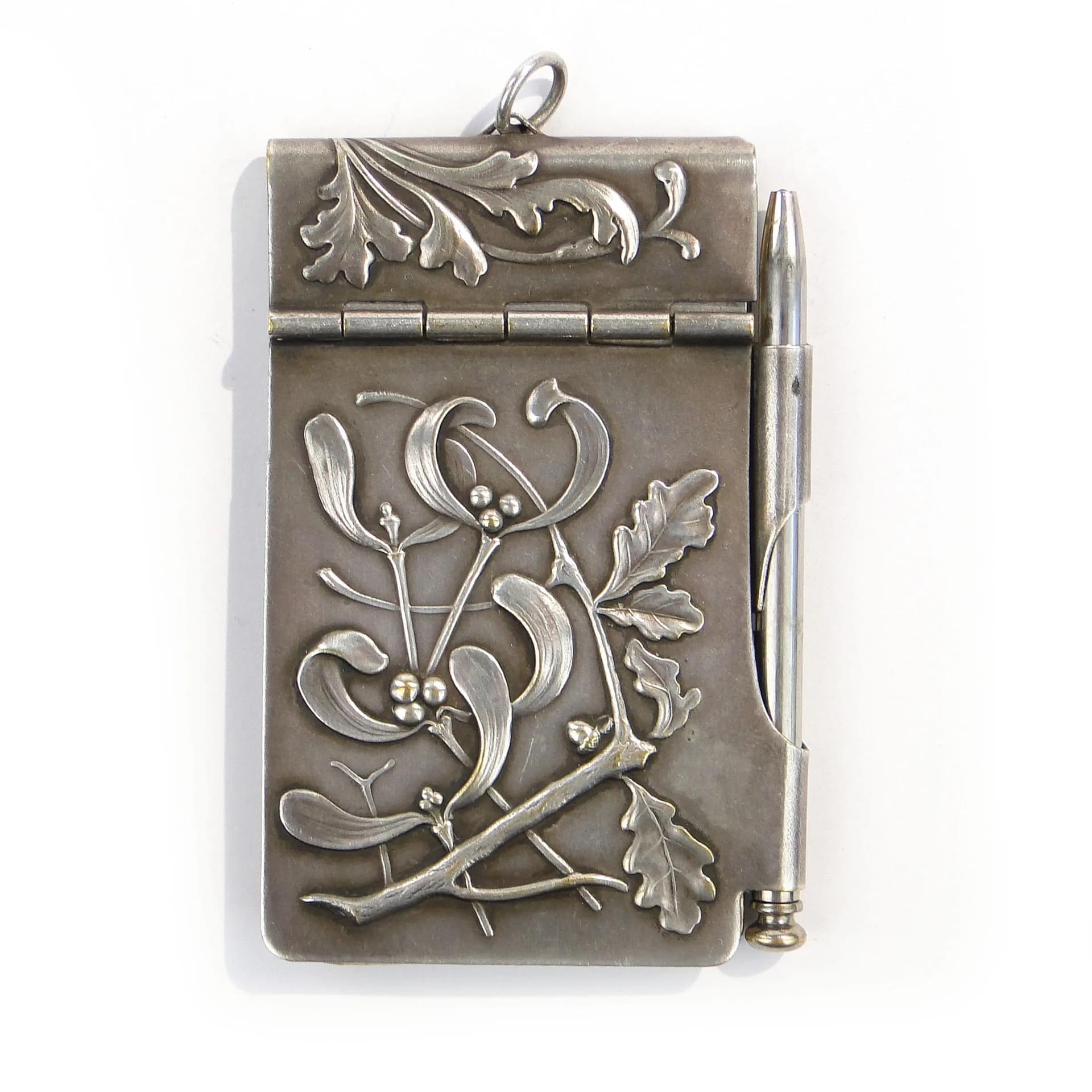 Art Nouveau Dance Card, silver, brass, Poland, early 20th c. - 9272