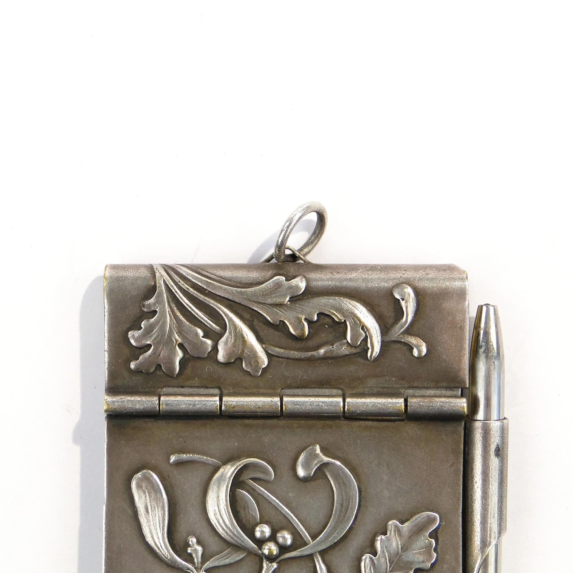 Art Nouveau Dance Card, silver, brass, Poland, early 20th c. - 9274