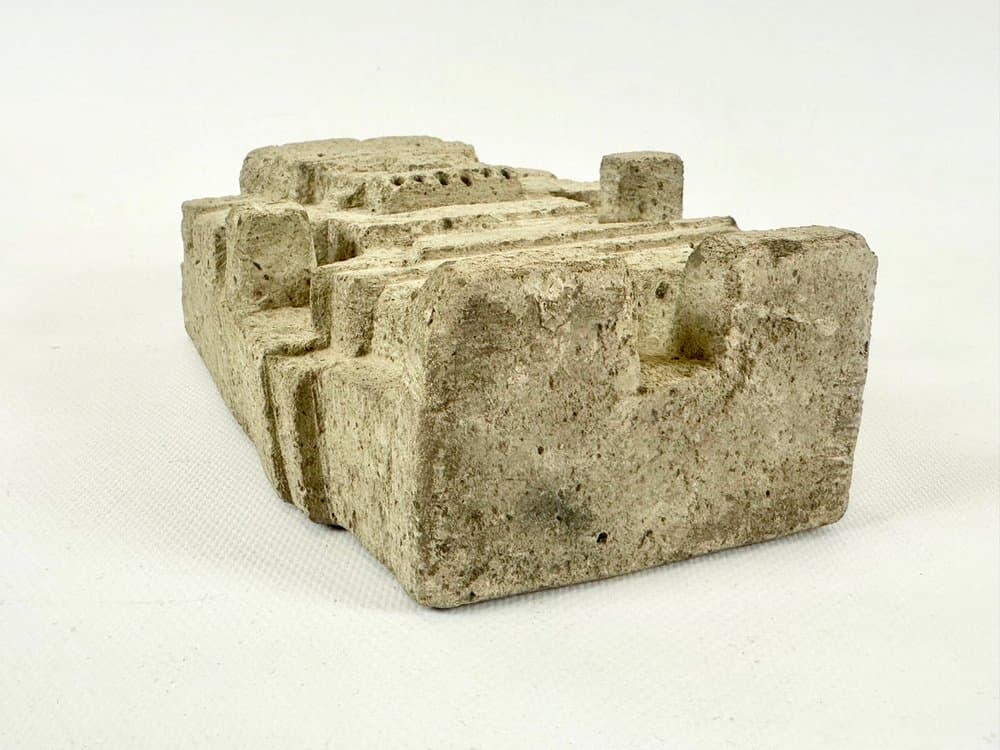 Figurka Tlaloc, beżowy, kamień, Meksyk, XIX w. - 151418