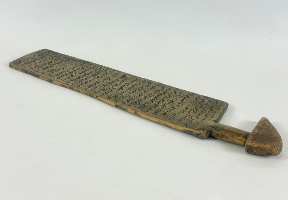 Tabliczka koraniczna, jasnobrązowy, drewno, Sudan, XIX w. - 151428