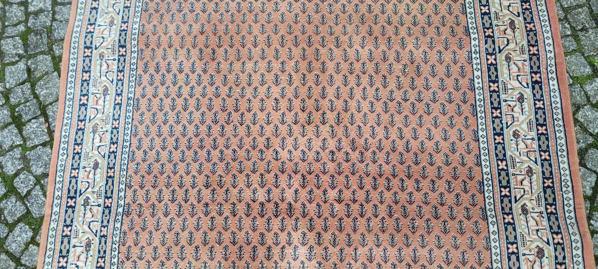 Dywan Indo-Mir Sarough 198x150 cm, czerwony, wełna, Indie, lata 80. - 134714