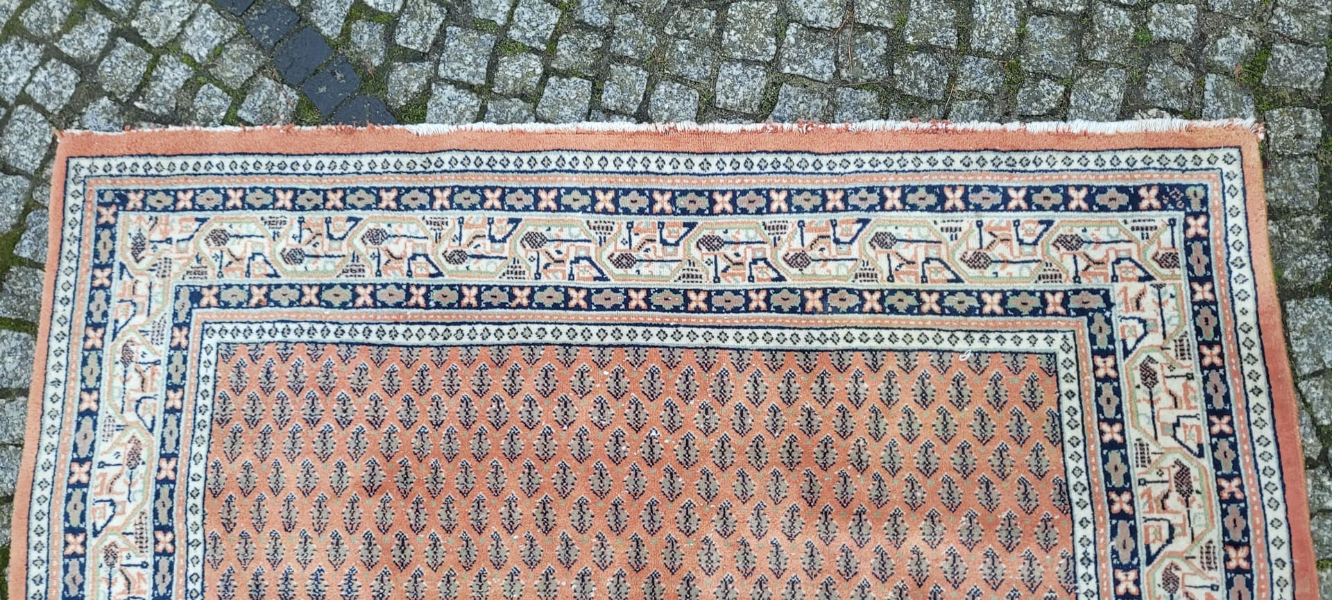 Dywan Indo-Mir Sarough 198x150 cm, czerwony, wełna, Indie, lata 80. - 134715