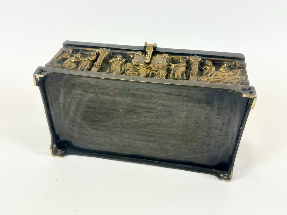 Jewelry Box, Gothic Revival, golden, bronze, 19th c. - 151451