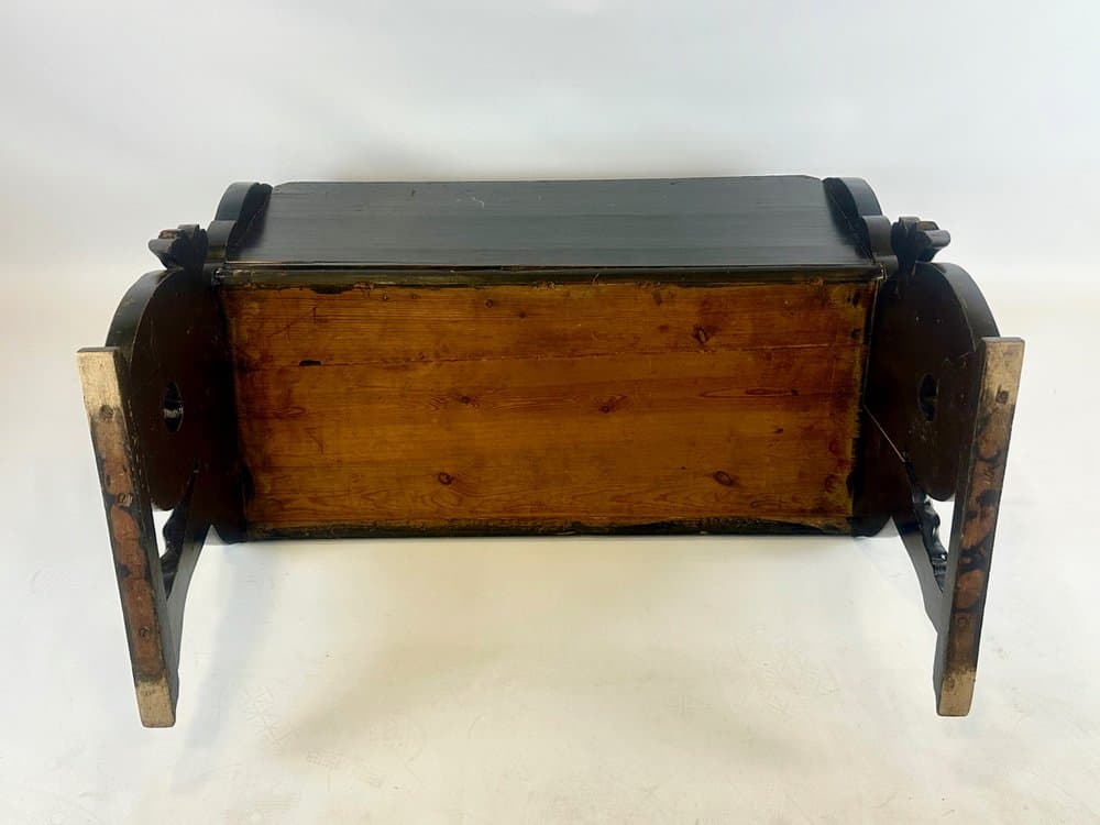 Ławka Lwa, czarny, dąb sosna, Szwecja, początek XX w. - 151468