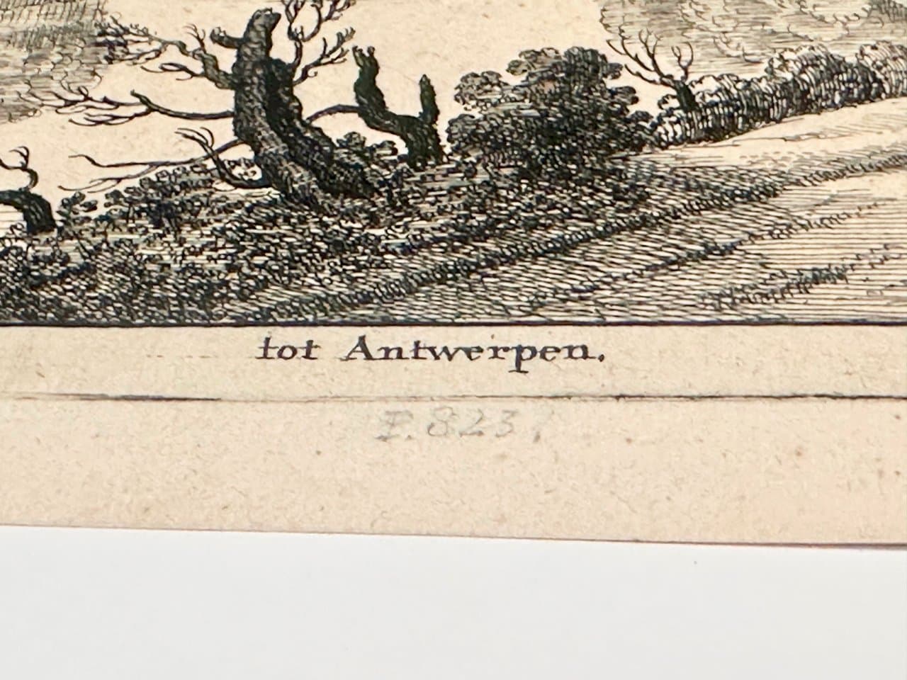 Miedzioryt antyk, czarno-biały, Sebastiaen Vrancx, W. Hollar, Wielka Brytania, XVII w. - 151482