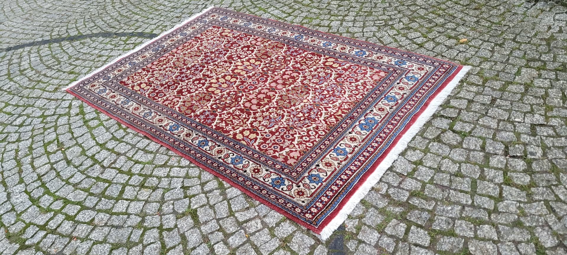 Dywan Bakhtiar 198x125 cm, czerwony, wełna, Iran, lata 60. - 134726