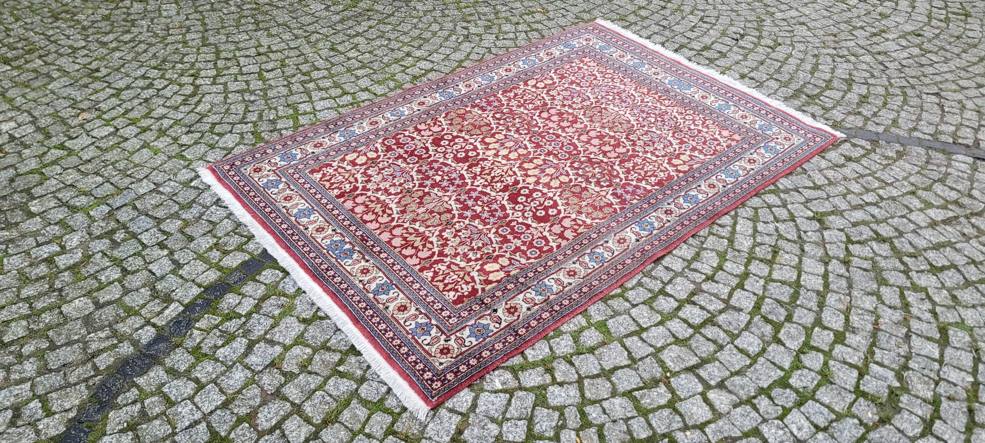 Dywan Bakhtiar 198x125 cm, czerwony, wełna, Iran, lata 60. - 134725