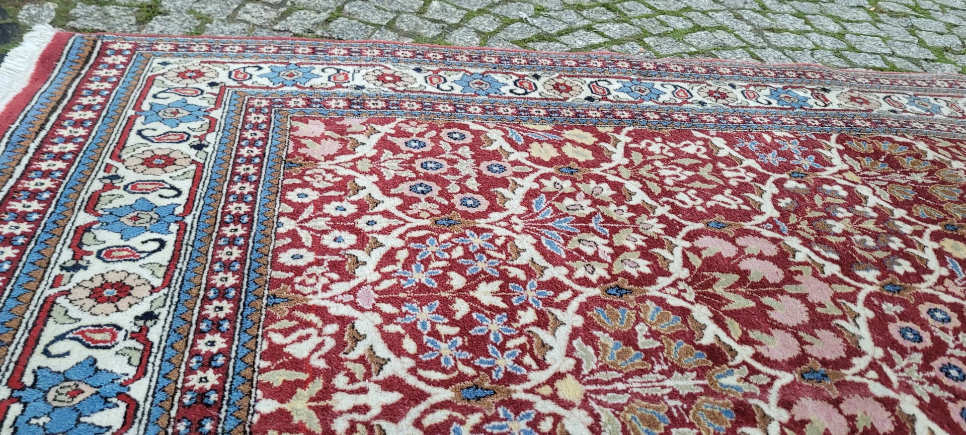 Dywan Bakhtiar 198x125 cm, czerwony, wełna, Iran, lata 60. - 134732