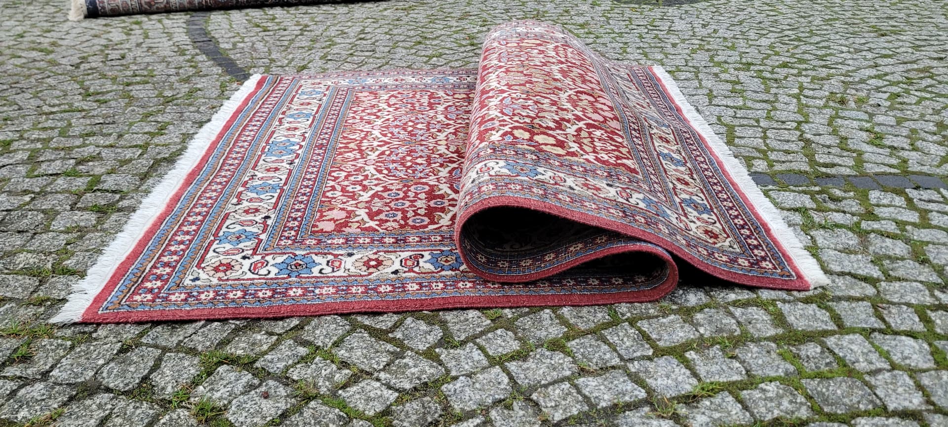 Dywan Bakhtiar 198x125 cm, czerwony, wełna, Iran, lata 60. - 134734