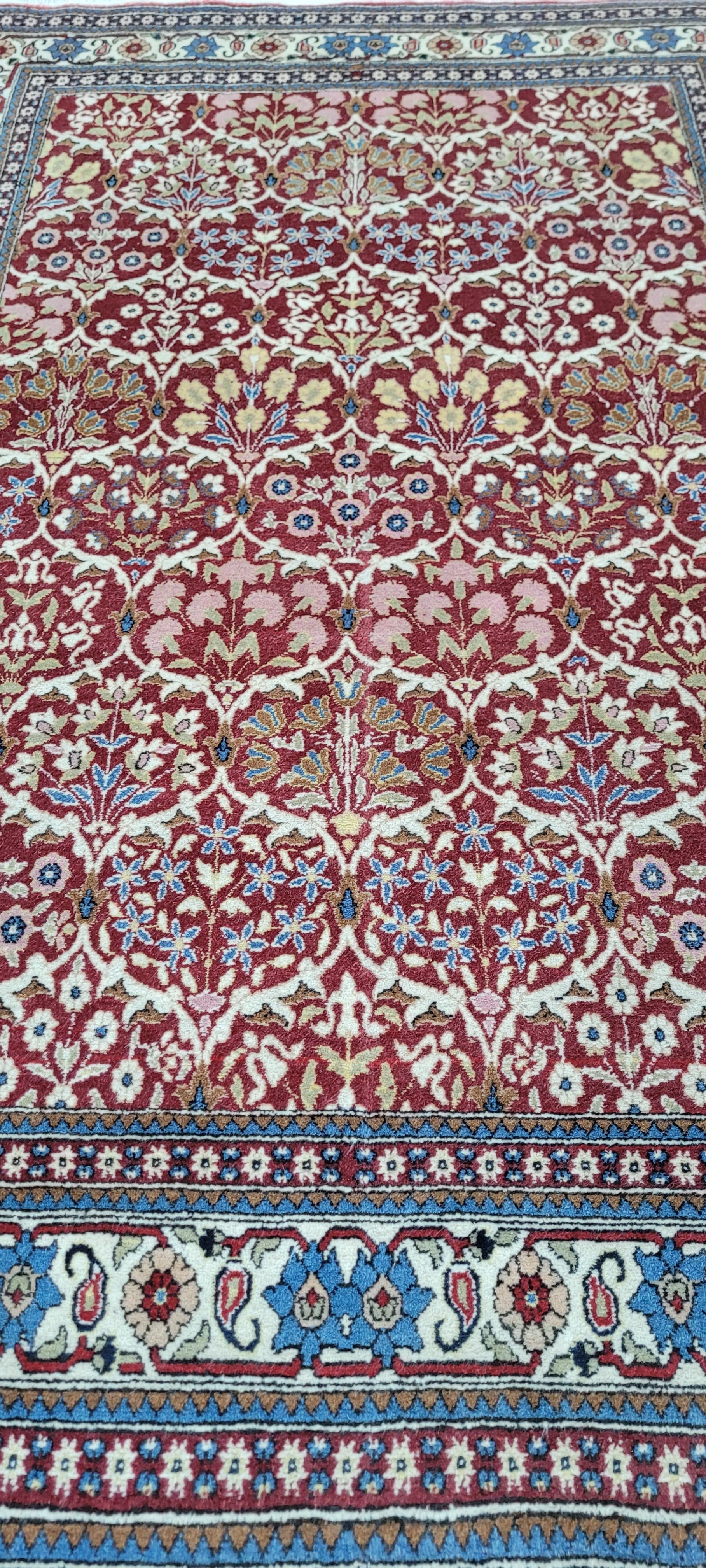 Dywan Bakhtiar 198x125 cm, czerwony, wełna, Iran, lata 60. - 134727