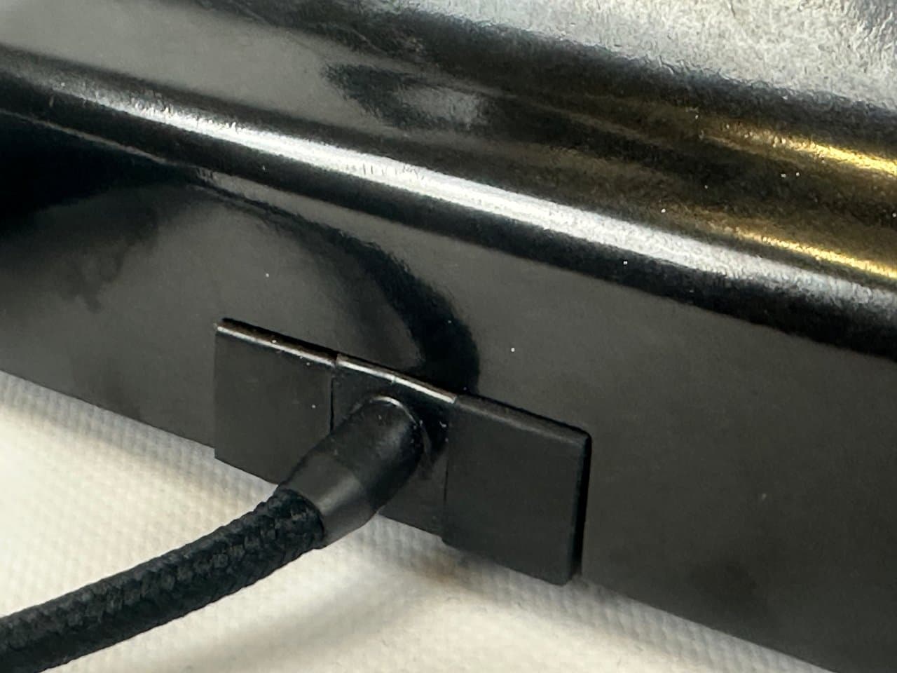 Lampa stołowa, Art déco, bakelit czarny, Niemcy, lata 30. - 151519